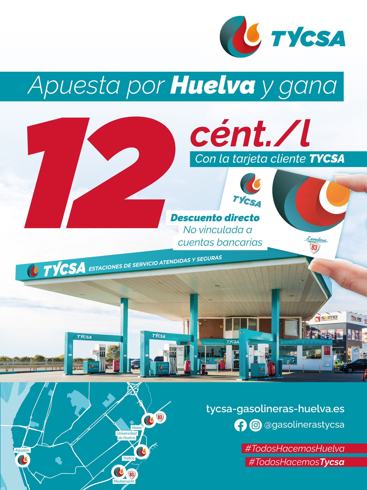 Descuento directo de 16 cnt/L.